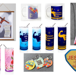 Mugs, Tumblers and Keychains