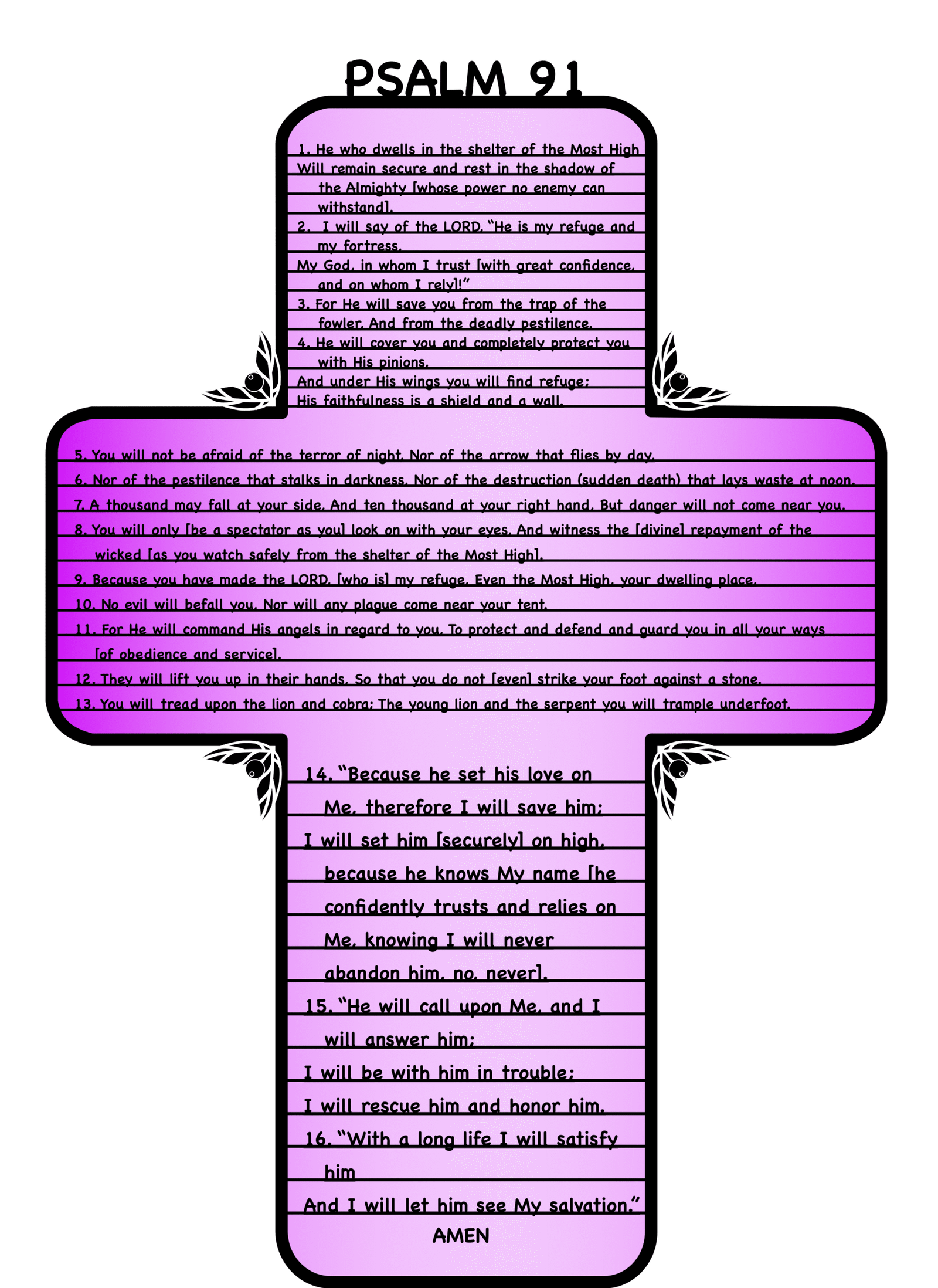 Psalm 91 Pillow Cases - Image 3