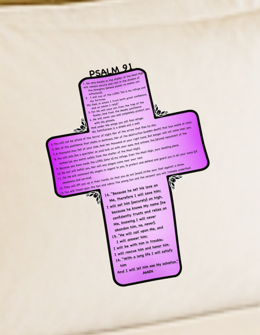 Psalm 91 Pillow Cases - Image 2