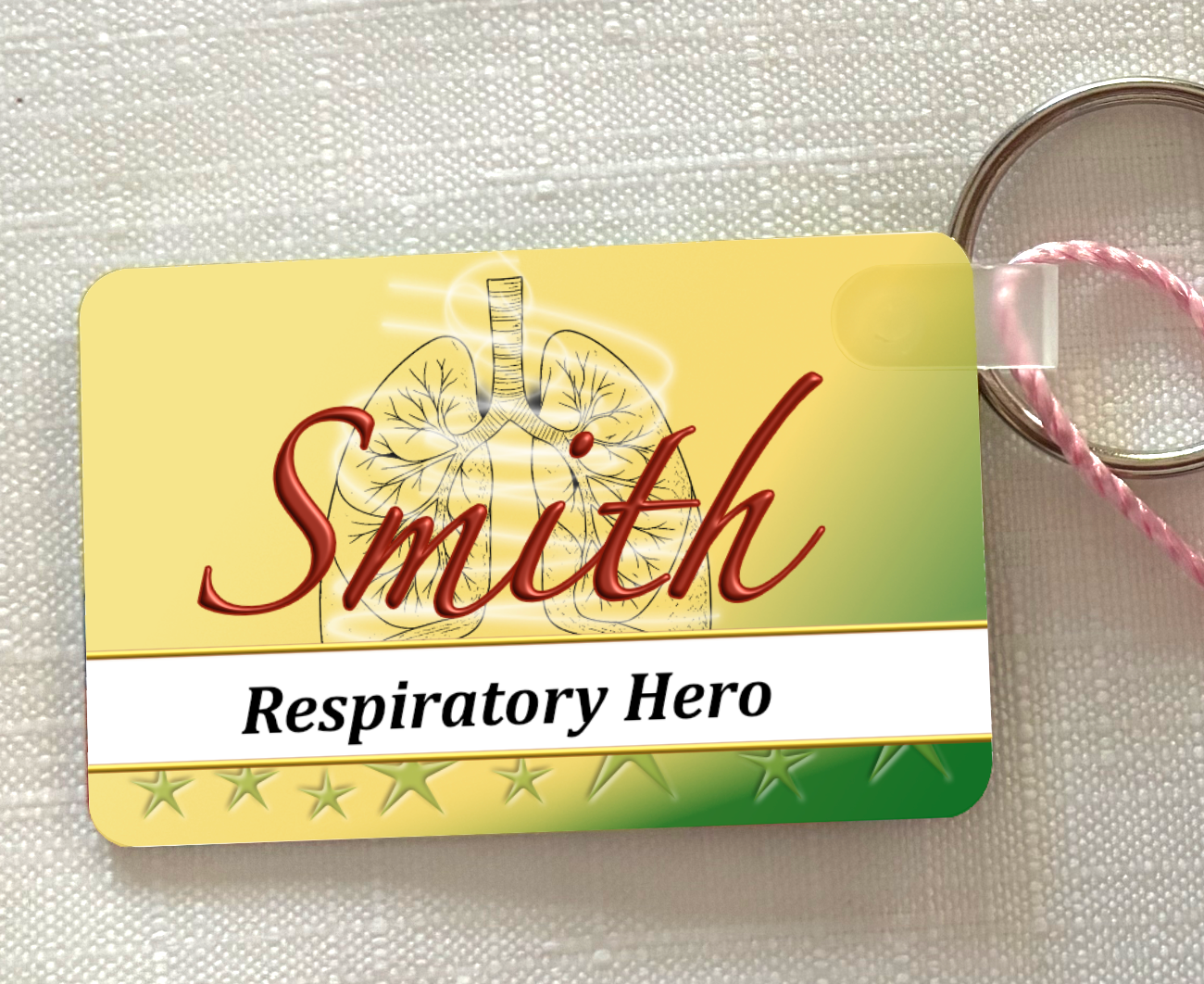 Respiratory Therapist Keychains (Metal)
