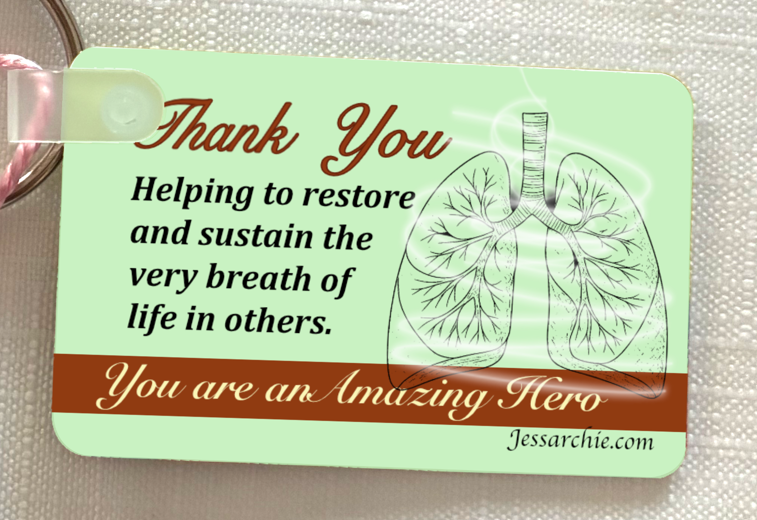 Respiratory Therapist Keychains (Metal) - Image 3